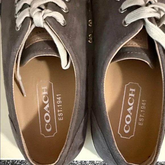 Coach Men's Alex Suede Sneakers - Picture 4 of 7